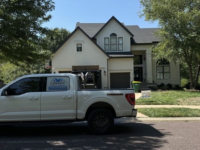 Siding installation on an Olathe, KS home