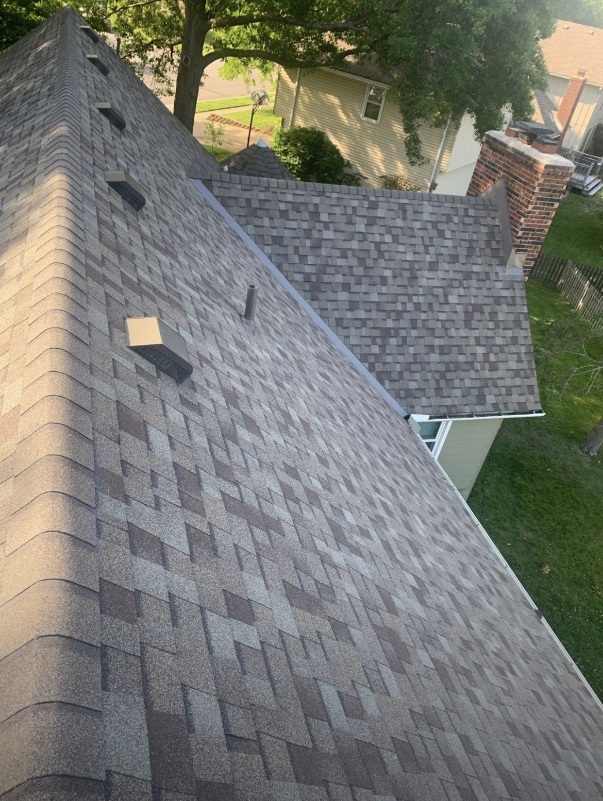 Example of a roofing job in Kansas City